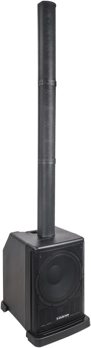 Sound Town Portable Line Array Column PA/DJ System with 12" Powered Subwoofer, TWS Bluetooth, DSP, Carry Bag (CARPO-L2)