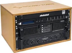 Sound Town DIY 6U Studio Rack with Baltic Birch Plywood, Golden Oak, Assembly Required (SDRK-Y6)