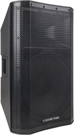 Sound Town OBERON Series 15" 1400W Powered PA/DJ Speaker with Onboard DSP, TWS Bluetooth (OBERON-A15PW)
