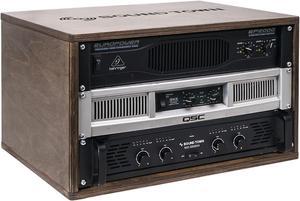 Sound Town DIY 6U Studio Rack with Baltic Birch Plywood, Weathered Grey (SDRK-Y6B)