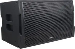 Sound Town 18" 2400W Water-Resistant Passive Line Array Subwoofer with 4.5" Voice Coil, Carbon Fiber Cone, Black (ZETHUS-IP118S)