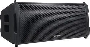 Sound Town Dual 10" Water-Resistant Passive Line Array Loudspeaker, Full Range/Bi-Amp Switchable, Black (ZETHUS-IP210)