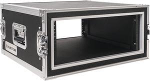 Sound Town Shock Mount 4U ATA Plywood Rack Case with 17" Rackable Depth, 4-Space Size, Pro Tour Grade (STRC-SP4U)