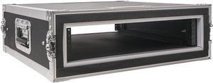 Sound Town Shock Mount 2U ATA Plywood Rack Case with 17" Rackable Depth, 2-Space Size, Pro Tour Grade (STRC-SP2U)