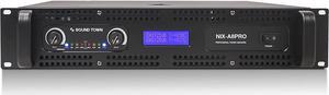 Sound Town 2-Channel 1800W Rack Mountable Professional Power Amplifier with Low Pass Filter, LCD Display (NIX-A8PRO)