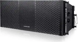Sound Town ZETHUS Four Dual 10-inch Line Array Speaker and Professional Amplifier System Combo Set, Full Range/Bi-amp Switchable, Black (ZETHUS-210X4A8)