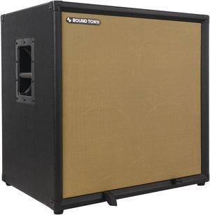 Sound Town 4 x 10 800W Bass Cabinet w/Horn, 8-ohm, 50oz Magnet, 3 Voice Coil, Birch Plywood, Black Tolex (BGC410BK)