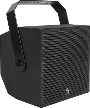 Sound Town IP55 Certified 2-Way 70V/100V 8" Coaxial Weather-Resistant Installation Loudspeaker w/U Bracket, Black (TITAN-8B)