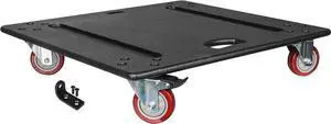 Sound Town Sturdy Plywood Caster Board for Safe and Easy Transport of ZETHUS-115S/115SPW Subwoofer and Furniture, with 4-inch Wheels and Brakes (ZSCB-115S)