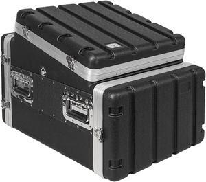 Sound Town Lightweight and Compact 6U ATA ABS Rack Case, with Slant Mixer Top, 21" Depth, 10U Top and 6U Side Spaces (STMR-A10X6U)