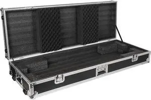 Sound Town Plywood 88-Note Keyboard ATA Flight Case, with Recessed Wheels, Handles and Latches, High-density Foam Interior (STRC-KB88W)
