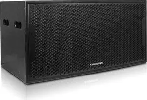 Sound Town CARME Series Dual 18" 3200W PA/DJ Powered Subwoofer with DSP, 2-Channel Class-D, 4" Voice Coil, Birch Plywood, Bass Reinforcement, for Stages, Bars, Clubs, Concert, Black (CARME-218SBPW)