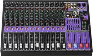 Sound Town Professional 12-Channel Audio Mixer with USB Interface, Bluetooth and DSP (TRITON-A12BD)