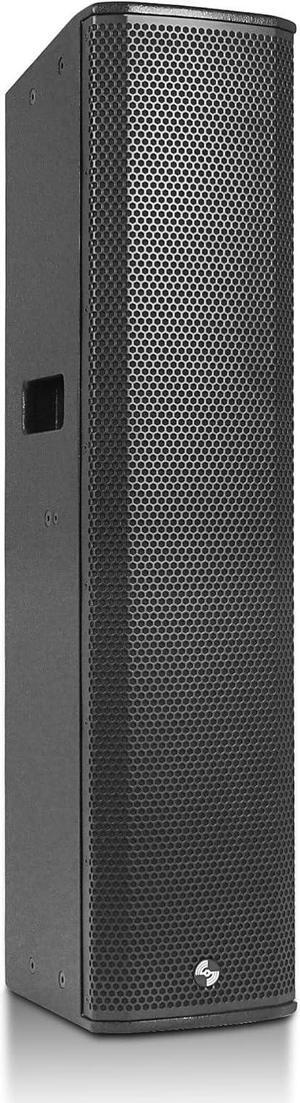 Sound Town High-Power Powered Column Line Array Speaker with 4x6.5 Woofers, Dual Compression Drivers, Class-D with DSP, TWS, Birch Plywood, Wall Mount for Installations, Conference, Black (CARPO-K8PW)