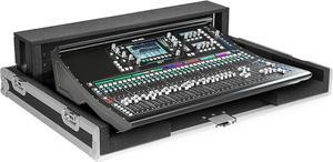 Sound Town ATA Plywood Mixer Case with Interior Foam Protection, Dog House and Caster wheels for Allen & Heath SQ7 Mixer Console (STRC-SQ7DH)