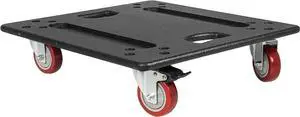 Sound Town Heavy-Duty Plywood Caster Board for ZETHUS-215S/215SPW Subwoofers and Furniture, with 4-Inch Wheels and Brakes (ZSCB-215S)