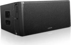 Sound Town Dual 12-Inch Three-Way 3200 Watts Full-Range Variable Curvature Line Array Loudspeaker, with Coaxial Neodymium MF/HF, Neodymium LF, Plywood, Black (ZETHUS-212LMH)