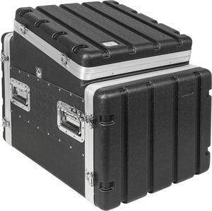 Sound Town Lightweight and Compact 8U ATA ABS Rack Case, with Slant Mixer Top, 21" Depth, 10U Top and 8U Side Spaces (STMR-A10X8U)
