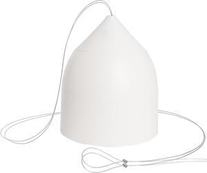 Sound Town 6.5" Weather-Resistant Pendant Speaker, 70V/100V/8-Ohm, Indoor/Outdoor Commercial Speaker for Home and Commerical Installation, White (STPDS-65W)
