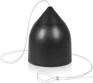 Sound Town 6.5" Weather-Resistant Pendant Speaker, 70V/100V/8-Ohm, Indoor/Outdoor Commercial Speaker for Home and Commercial Installation, Black (STPDS-65B)