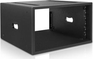 Sound Town 6U PA/DJ Rack/Road Case with 6-Space, Industry-Grade Plywood with Polyurea Coating, 20.7" Rackable Depth - Pro Tour Grade (STRCP-6U)