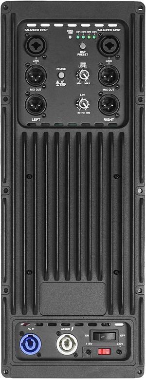 Sound Town Class-D Plate Amplifier 800W Continuous w/Low-Pass Filter for PA DJ Subwoofer Cabinets (STPAS-G2DSP)