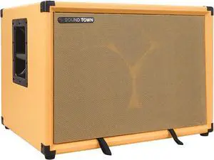 Sound Town 2 x 10 400W Bass Cabinet w/Horn, 8-ohm, 50oz Magnet, 3 Voice Coil, Birch Plywood, Orange Tolex (BGC210OR)