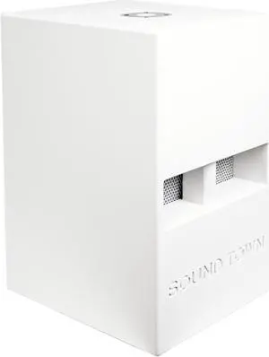 Sound Town CARME Series 12” 800W Powered PA/DJ Subwoofer with Folded Horn Design, White (CARME-112SWPW)