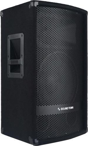 SOUND TOWN 12" 600W 2-Way Full-range Passive DJ PA Pro Audio Speaker with Compression Driver for Live Sound, Karaoke, Bar, Church METIS-112