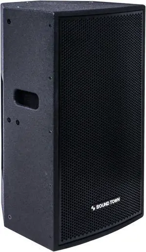 Sound Town CARME Series 12" 2-Way Powered Professional PA DJ Speaker, Black with Onboard DSP, Birch Plywood for Installations, Live Sound, Karaoke, Bar, Church(CARME-112BPW)