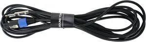 Sound Town Speakon to 1/4" Speaker Cable, 25 Feet, 12 Gauge, 2 Conductor, Male to Male (STC-12NJ25)