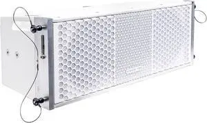 Sound Town ZETHUS Series 2 X 8” Line Array Loudspeaker System with Titanium Compression Driver, White (ZETHUS-208WV2)