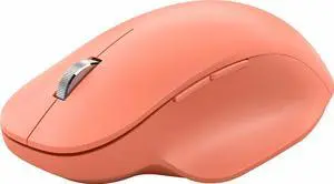 Microsoft Bluetooth Ergonomic Mouse - Peach - with comfortable Ergonomic design, thumb rest, up to 15months battery life. Works with Bluetooth enabled PCs/Laptops Windows/Mac/Chrome computers