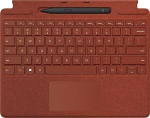 Microsoft - Surface Pro Signature Keyboard with Surface Slim Pen 2 - Poppy Red