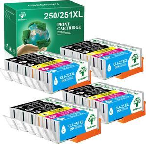 Replacement Cartridge Compatible for Canon PGI250 XL CLI251 XL Ink 8B4PB4C4Y4M PIXMA MG5400 MG7520 MX922