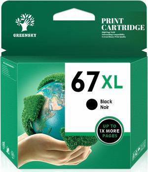 Replacement Ink Cartridge Compatiable 67XL for HP Envy Pro 6450 1x Black