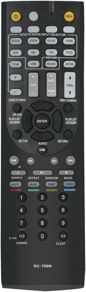 RC-799M Replace Remote for Onkyo AV Receiver HT-R391 HT-RC430 HT-R548 HT-R558