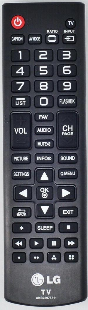LG AGF76631012 Remote Control for LG TVs 32LB550B 42LY340C 49LB5500 60LB6000