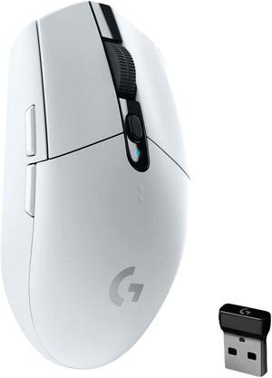 Logitech G305 LIGHTSPEED Wireless Gaming Mouse Hero 12K Sensor 12000 DPI Lightweight 6 Programmable Buttons 250h Battery Life OnBoard Memory PCMac  White
