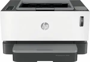 HP - Neverstop 1001nw Wireless Black-And-White Laser Printer - White