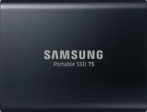 Samsung - T5 2TB External USB Type C Portable Solid State Drive - Deep black