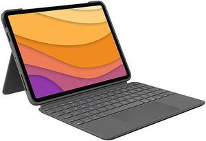 Logitech - Combo Touch Keyboard Folio for Apple iPad Air 10.9" (5th & 4th Gen) with Detachable Backlit Keyboard - Oxford Gray