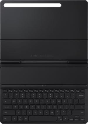 Samsung - Galaxy Tab S8+, Tab S7 FE, Tab S7+ Slim Book Keyboard Cover - Mystic Black