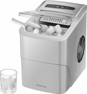 Insignia- 26 Lb. Portable Icemaker with Auto Shut-Off - Silver