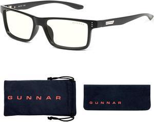 GUNNAR - Vertex Reading Glasses with Blue Light Reduction, Clear Lenses and +1.0 Magnification - Onyx