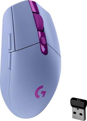 Logitech  G305 LIGHTSPEED Wireless Optical 6 Programmable Button Gaming Mouse with 12000 DPI HERO Sensor  Lilac