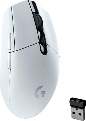 Logitech  G305 LIGHTSPEED Wireless Optical 6 Programmable Button Gaming Mouse with 12000 DPI HERO Sensor  White