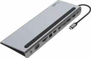 Belkin - USB-C 11-in-1 Multiport Dock - Gray