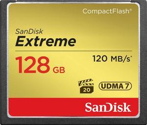 SanDisk - Extreme 128GB CompactFlash (CF) Memory Card
