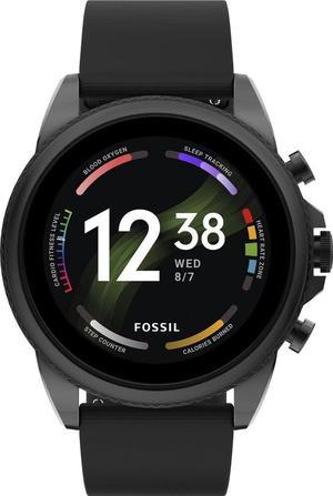 Fossil Gen 6 Smartwatch 44mm Black Silicone - Black